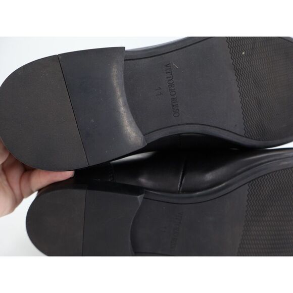 Vittorio Russo Harry Tassel Loafer Mens Size 11 M Black Slip On Elegant Shoes - Picture 9 of 14